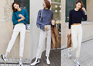 “白色褲子”有多高階？這21種秋冬季穿搭示范，讓你美出新高度-菲菲美人館