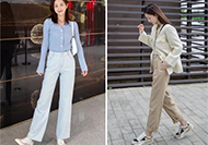 “平底鞋+闊腿褲”才是2022年最時髦的開啟方式,尤其適合小個子-菲菲美人館