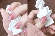 楊丞琳、Lisa愛上“粉色系美甲”,櫻花元素絕美,暈染美甲更顯白-菲菲美人館